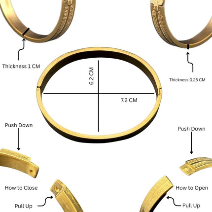 Weave Kada - Best Gold Kada For Men - Foundation Gift