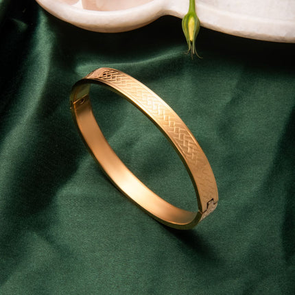 Weave Kada - Best Gold Kada For Men - Foundation Gift