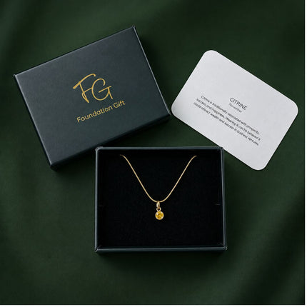 Zodiac Birthstone Necklace - Thoughtful Gift For Her - Foundation Gift