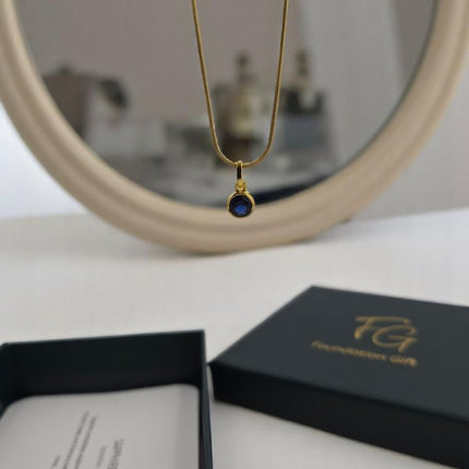 Zodiac Birthstone Necklace - Thoughtful Gift For Her - Foundation Gift