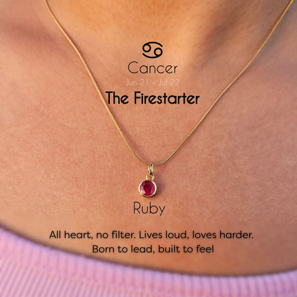 Zodiac Birthstone Necklace - Thoughtful Gift For Her - Foundation Gift