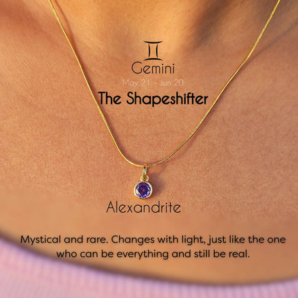 Zodiac Birthstone Necklace - Thoughtful Gift For Her - Foundation Gift