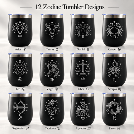 Zodiac Tumbler For Coffee Lover - Foundation Gift