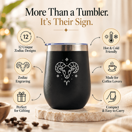 Zodiac Tumbler For Coffee Lover - Foundation Gift