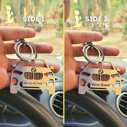 BMW Personalised Car Keychain