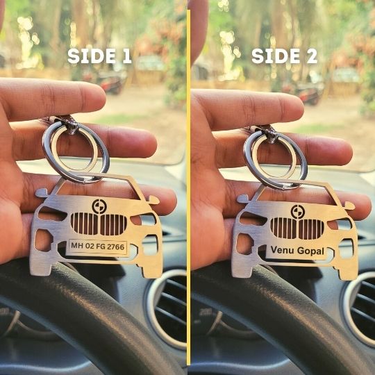 BMW Personalised Car Keychain
