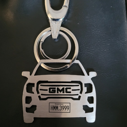 Personalized Car Keychain | Name & Number Personalized | USA - Foundation Gift