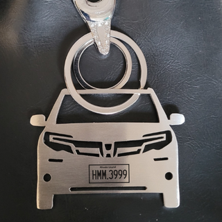 Personalized Car Keychain | Name & Number Personalized | USA - Foundation Gift