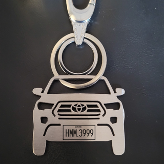 Personalized Car Keychain | Name & Number Personalized | USA - Foundation Gift